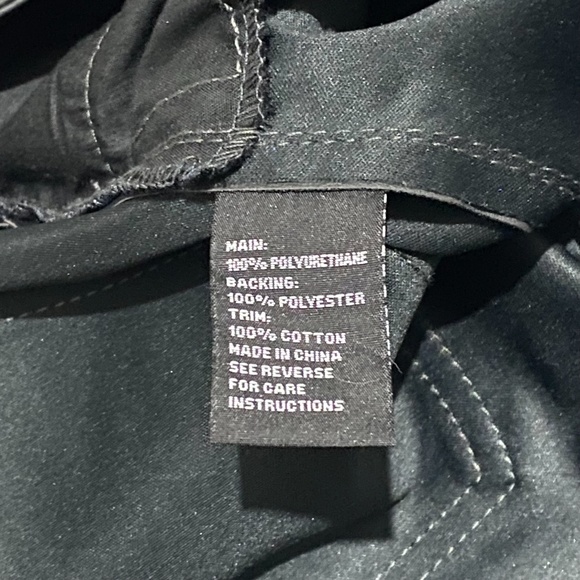 SPORTSGIRL Womens Size XS Dark Grey Faux Leather Look Biker Skinny Pants - Picture 9 of 14